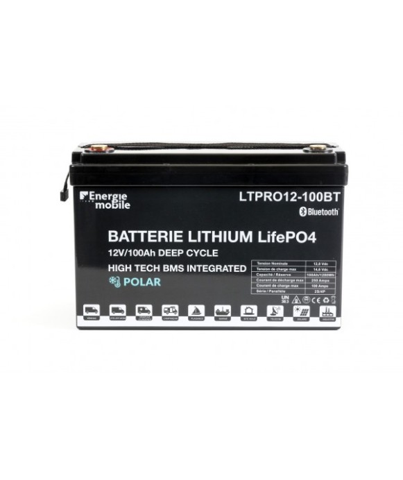 Batterie Lithium Bluetooth - 12 V - 60 Ah Energie Mobile [product_reference]
