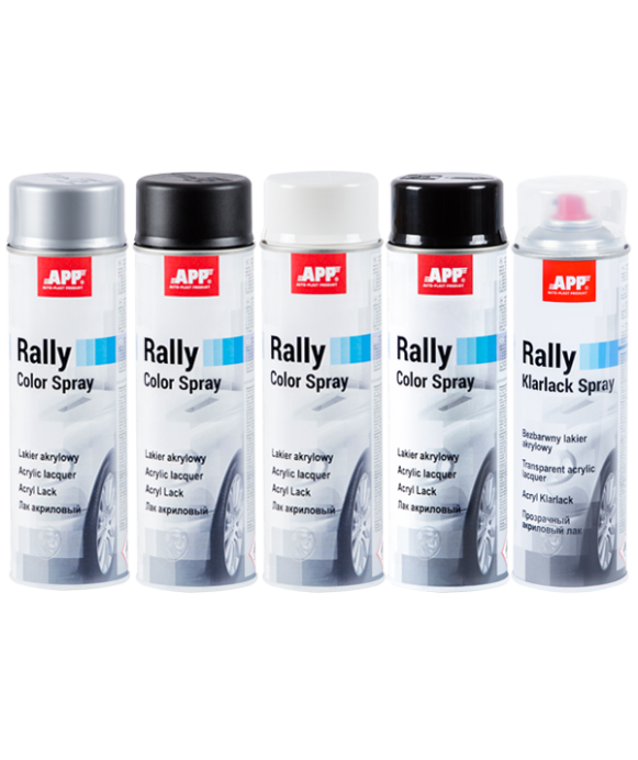 Peinture acrylique blanche en bombe de 600ml - APP Rally Color Spray APP [product_reference]