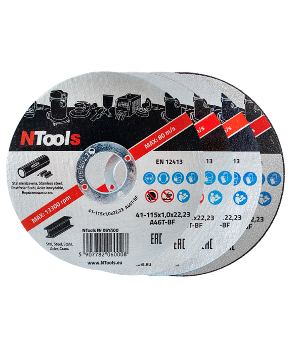 Disques pour coupe de l'acier  Ø125 x Ep 1,6 x 22,23 - NTools